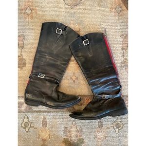 Golden Goose Rose Bowl Boots Equestrian Style Tall Boots Sz EU 38